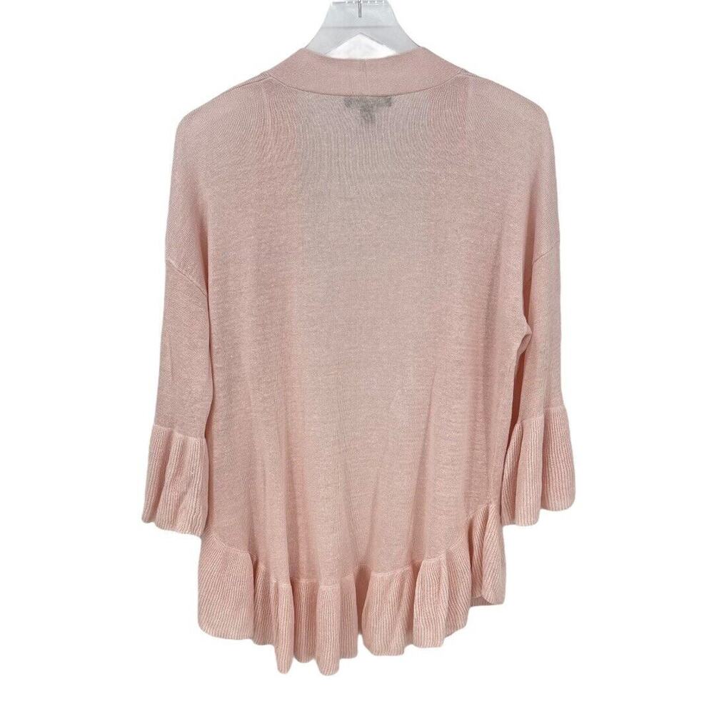 Ann Taylor Pink Lightweight Knit Open Front Cardigan Sweater Size XS - Small NWT - Picture 2 of 5